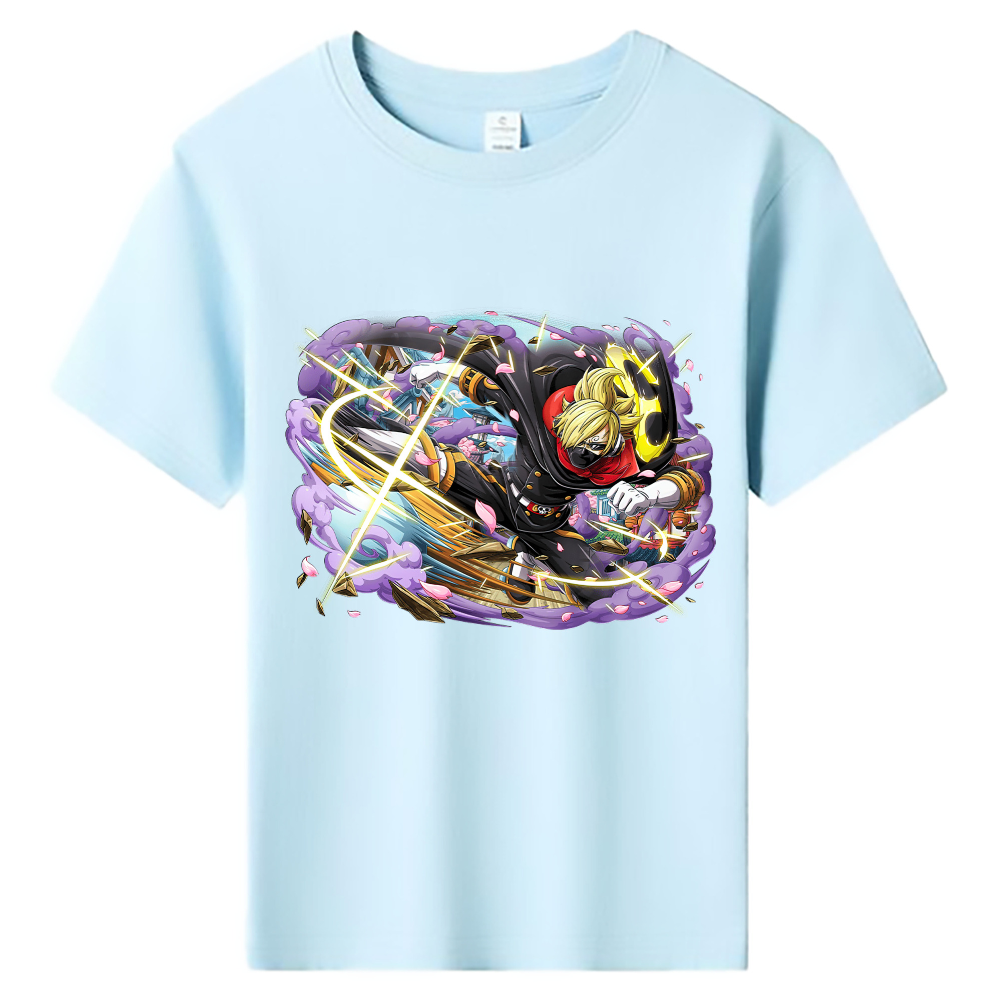 ワンピース サンジ ONE PIECE Sanji 綿100％キッズTシャツ（フロントプリント）